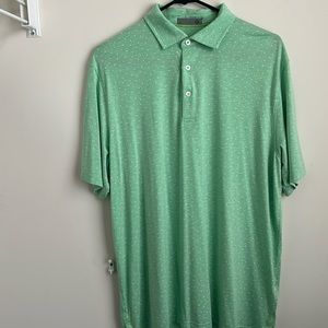 Green golf polo